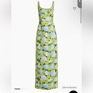 Sachin + Babi Floral Blue and White Maxi Dress